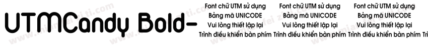 UTMCandy Bold字体转换